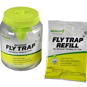 RESCUE! Outdoor Fly Trap - Reusable - 3 Traps