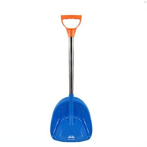 snow shovels for kids, heavy duty beach shovels stainless steel kids beach diggers sand scoop shovels with plastic spade and handle for winter summer garden sand snow digging