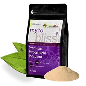 Myco Bliss - Mycorrhizal Inoculant for Plants - 5 Superior Strains - Organic Mycorrhizae Root Enhancer - Increases Nutrient Absorption & Crop Yields (1lb, Powder)