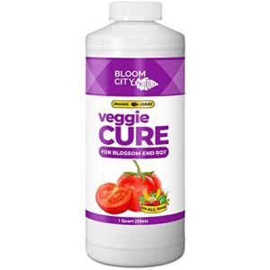 veggie cure by bloom city, blossom end rot solved for all garden plants & vegetables (32 oz)