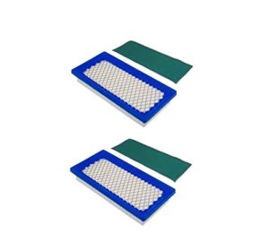 mowfill 2 pack 494511 air filter with pre filter 492889 replace briggs&stratton 4145 494511 494511s generac 0494511s 1494511s 494511s fits 93400 115400 133400 generac 3.5hp-5.5 hp vanguard engines