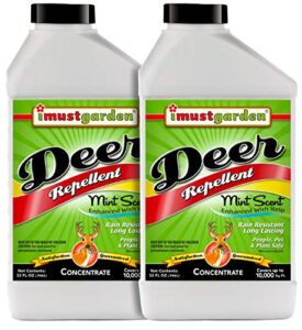 i must garden deer repellent concentrate [2 pack] – natural mint scent – two 32oz bottles