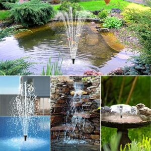 Antfraer 12W Solar Water Pump, Solar Fountain Pump Kit with 160GPH Submersible Water Flow Adjustable, Solar Powered Water Pump Outdoor, Solar Water Fountain for Bird Bath Fish Pond Garden Hydroponic