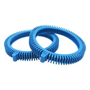 2 pack pool cleaner tires – fits for poolvergnuegen pool cleaner parts 896584000-143 blue front tire kit with super hump