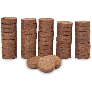 coco coir pellets, soil disks (40 mm, 50 pack)