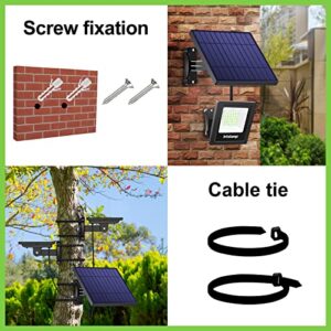 intelamp Solar Powered Lights Outdoor, Solar Flood Lights Outdoor Bright Solar Security Light Dusk to Dawn Auto On/Off IP65 Waterproof for Wall Porch Balcony Yard Garage Barn Garden Pathway Doorway