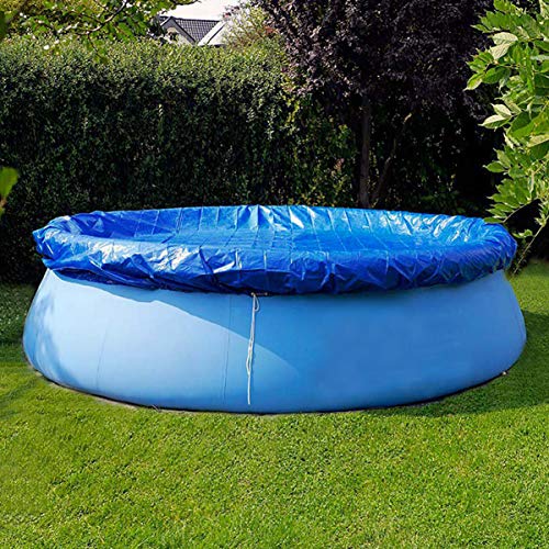 15ft Pool Cover, Swimming Pool Cover Inflatable Swimming Pool Cover Round Easy Set Cover for Frame Pools in Summer Outdoor Swimming