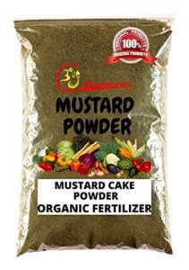horizen bum bum bhole organic mustard oil cake powder fertilizer manure for plants growth & plant nutrient (900 gm)