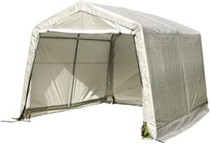walcut carport garage car canopy tent for patio garden storage large portable heavy duty grey 10 x 10 x 8 feet peak roof auto shelter outdoor sheds