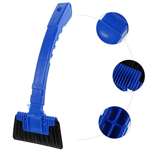 GARNECK Cleaning Tool Car Snow Shovel Plastic Anti-Slip Frost Snow Removal Shovel Removable Lightweight Ice Scraper Shovel Mud Removal Tool for Car Garden Camping Outdoor (Blue) Window Cleaner Tool