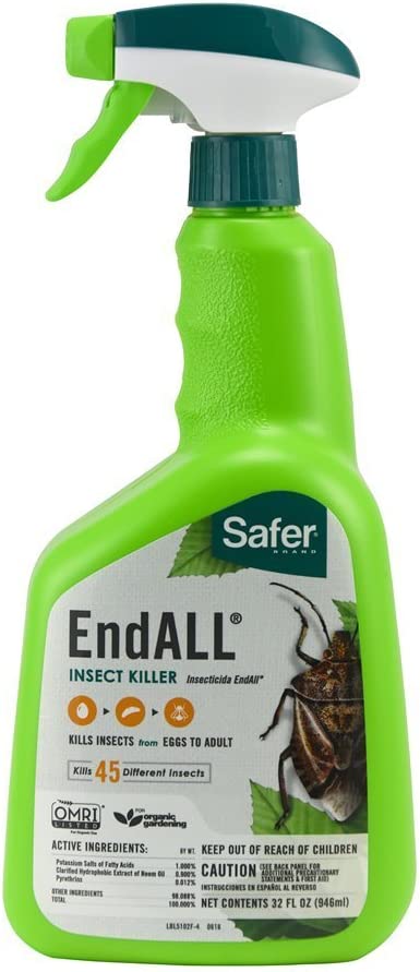 Safer Brand 5102 5102-6 Ready-to-Use End All Insect Killer-32 oz, 32 oz, Green