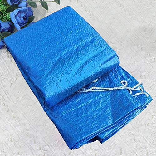 Happyyami Outdoor Drain Cover Pool Cover Rectangular Garden Anti Cover Rainproof Cover Folding Pool Cover for Summer Swimming Pools Above Ground Pools 220X150cm Folding Bracket