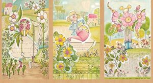 blend fabrics garden girls 112 112 01 1 in the garden 24″ panel