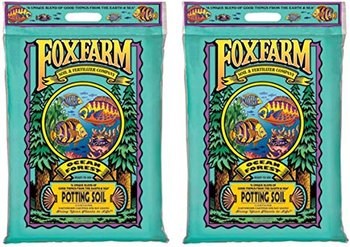 Fox Farm Ocean Forest 6.3-6.8 PH Plant Garden Potting Soil Mix, 40 Pounds-1.5 Cubic Feet (2 Pack)