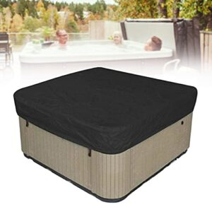 Square Hot Tub Cover, Oxford Cloth Waterproof Outdoor Square Hot Tub Top Cover SPA Covers Garden Hot Tub Spa Cover Replacement Waterproof UV Protected Rectangular Spa Cover, 78.7x78.7*11.81in