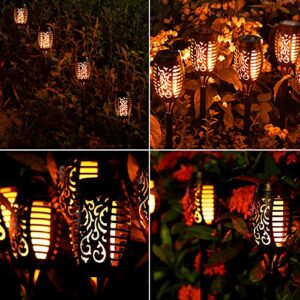 10Pack Solar Torch Lights for Garden Decor for Outside, Outside Solar Lights for Yard, Garden Lights Solar Powered for Patio Decor, Landscape Luces Solares for Outdoor Decorations for Patio Porch Pool