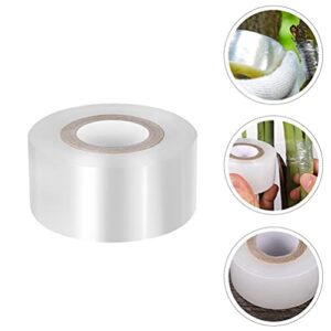 Cabilock Transparent Tape 5 Rolls Grafting Tape Garden Grafting Tape Clear Plant Repair Tape Self- Adhesive Garden Tape Stretchable Garden Graft Film for Fruit Floral Tree Stretch Belt Tool