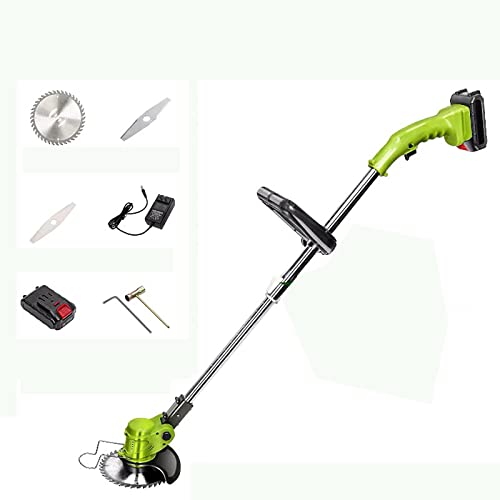 Electric Lawn Mowers , Weed Eater/Grass Edge Trimmer, Height Adjustable Cordless Electric Lawn Mower for Grass Trimming/Edging, Lawn and Garden Care