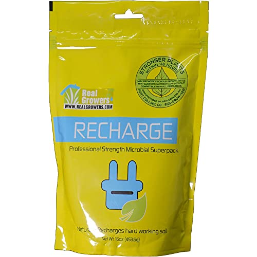 Real Growers Recharge - Soil Microbe Superpack - Natural Plant Growth Stimulant (16oz)