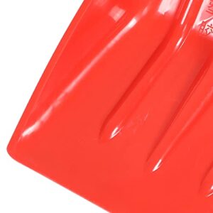 Plastic Garden Shovel, Snow Shovel Red PP Durable Easy To Install for Street Sweeper for Fallen Leaves for Agriculture(41 X 35cm / 16.1 X 13.8in)