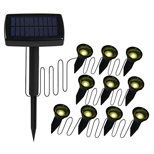 Engmoo Solar Garden Led Lights 10 in1 Waterproof Outdoor Solar Powered lamp for Patio Landscape Flower Beds,Porch, Yard Paths Walkways