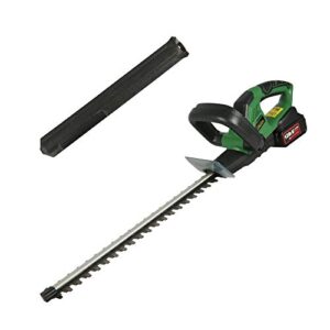 luckyermore 20v cordless hedge trimmer, 6.8 lbs & 90min long-lasting, 23-inch garden hedge trimmer w/dual-action blade, lawn shrub trimmer, 2.0ah li-lon battery & fast charger included