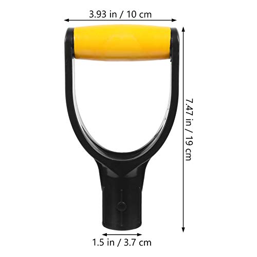 Cabilock Metal Serving Spoons D Grip Shovel Handle Grip Plastic for Snow Shovel Digging Raking Tool Grip Pike Pole 32mm Inner Diameter Garden Accessories Metal Forks