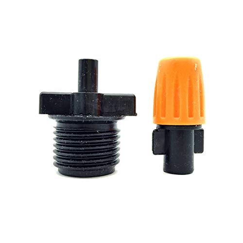 Irrigation Dripper 40 Pcs Mist Nozzle Spray Adjustable Closable Garden Lawn Irrigation Droplets Single-head Combined With 1/2"connector