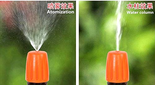 Irrigation Dripper 40 Pcs Mist Nozzle Spray Adjustable Closable Garden Lawn Irrigation Droplets Single-head Combined With 1/2"connector