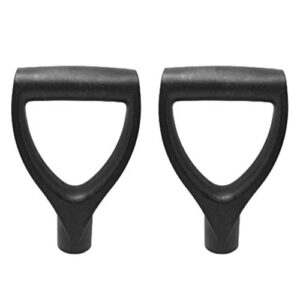 winomo 2pcs shovel handle replacement shovel d shaped plastic grip spades forks garden snow removal handles