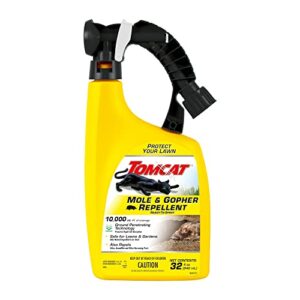 tomcat ready-to-spray mole and gopher repellent, 32 oz.
