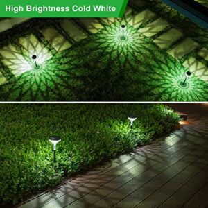 ketive High Bright Solar Pathway Lights Outdoor Garden,Landscape Path Lights, Waterproof Solar Yard Lights,Wireless Outside Garden Lights,Cold White,4 Pack