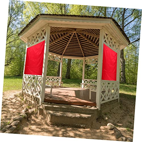 YARNOW Outdoor Swings 1pc Outdoor Tent Protective Red Patio Carport Canopy Pool Lawn Shade Garden Block Yard Net Deck Screen Greenhouse Tarp Fabric Cover Shelter Backyard Outdoor Pergola