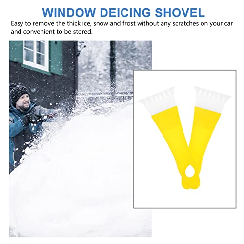 DECHOUS 2pcs Plastic Snow Shovel Deicing Shovels Car Window Shovels Car Snow Shovel Camping Shovel Garden Shovel for Winter