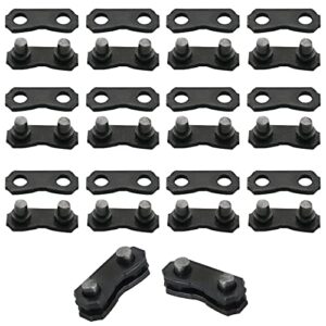 ZZLZX Chain Joint 12Sets 3/8" Steel Chainsaw Chain Joiner Link for Joining 325 058 Chain, 3/8" Preset Tie Strap