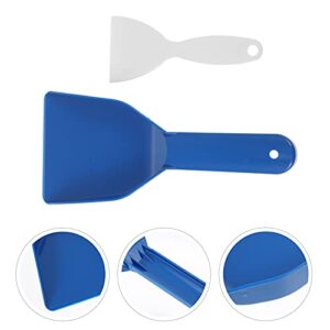 Yardwe 2pcs Ice Tools Remover Refrigerator Garden Deicing Freezer Tool Scoops Removing Plastic Shovels Car Frost Scraper Scrapers Snow for Practical Fridge Scoop Cleaning Household