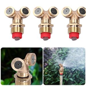 Water Spray Head, Irrigation Accessory Garden Spray Nozzle Brass Nozzle for Watering for Flowers Greenhouses for Gardens for Greenhouses