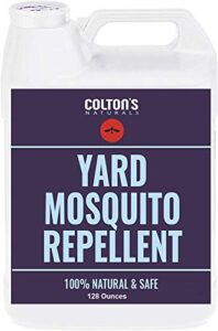 mosquito repellent for yard – 1 gal repellent outdoor yard spray for home, lawn, patio, & garden – yard perimeter outdoor concentrate spray barrier cedar kid/pet safe