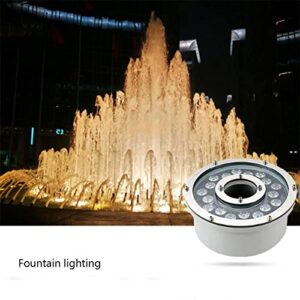 LED Swimming Pool Underwater Light - Submersible LED Fountain Light, IP68 Waterproof 12V Pond Lights LED Ring Underwater Fountain Light, for The Garden, Fountain Pool, Landscape Decoration