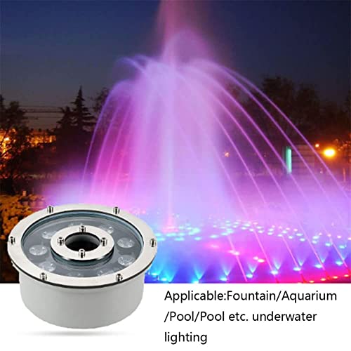 LED Swimming Pool Underwater Light - Submersible LED Fountain Light, IP68 Waterproof 12V Pond Lights LED Ring Underwater Fountain Light, for The Garden, Fountain Pool, Landscape Decoration