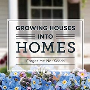 Bentley Seeds Growing Houses into Homes - Pre Filled Forget Me Not Garden Seed Packets - 25 Packed Forget Me Not Seed Packs - Perfect Realtor Gift for Prospecting or New Homeowners - Non GMO Seeds