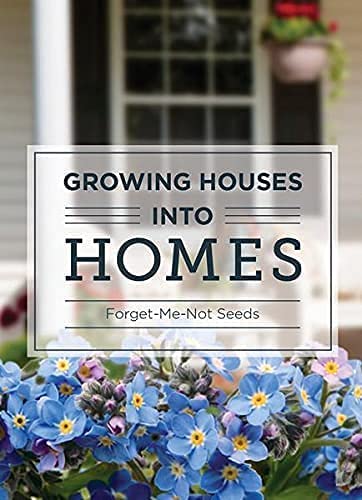 Bentley Seeds Growing Houses into Homes - Pre Filled Forget Me Not Garden Seed Packets - 25 Packed Forget Me Not Seed Packs - Perfect Realtor Gift for Prospecting or New Homeowners - Non GMO Seeds