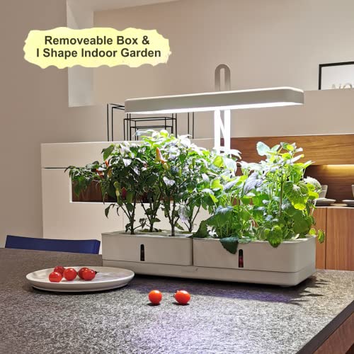 Indoor Herb Garden Gifts New Home Decor, Hydroponics Growing System, Herb Garden, Plant Germination Kit Aeroponic Herb Vegetable Growth Lamp Countertop with LED Grow Light Hydrophonic Planter Grower
