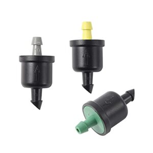 xlbh irrigation accessories garden irrigation 20l 30l 40l mini pressure compensation drip emitter self-cleaning automatic pressure compensate regulator 10pc widely used (color shows)