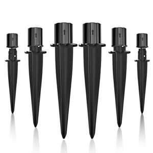 metal stake solar lights replacement spike (6pcs)…