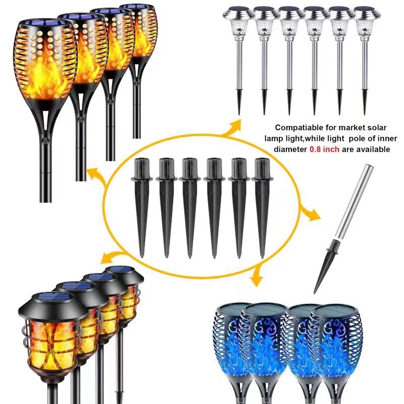 Metal Stake Solar Lights Replacement Spike (6PCS)…
