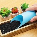 Bonsai Soil Scoops Plastic Garden Shovels,Small Gardening Tools, Potting Scoopers, for Flower Planting, Bonsai, Potting(Pink)