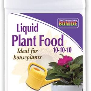 Bonide Houseplant Liquid Plant Food 10-10-10, 8 oz Concentrated Fertilizer for Indoors, Use Every Time You Water