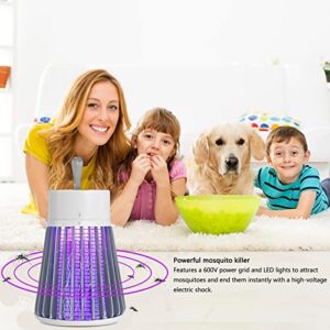 Kopests Electric Bug Zapper,Indoor Mosquito Zapper Portable Camp Mosquito Killer Rechargeable Bug Zapper Mosquitoes Light with Hanging Loop,360°Purple Light Mosquito Trap Up to 6 Hours of Battery