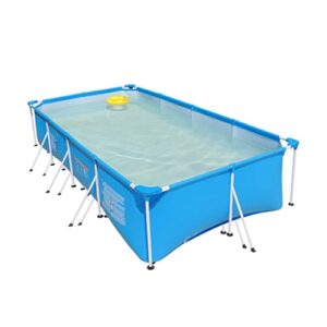 outdoor steel frame pool with filter pump, metal frame swimming pool, paddling pool for kids, adults, garden, backyard (size : 450x220x84cm)